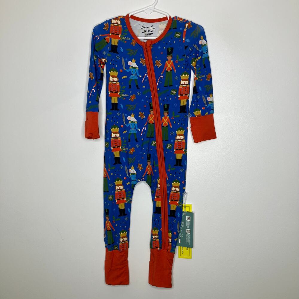 NWT LAREE + CO Sugar Nutcracker One Piece Bamboo Convertible 12/18 Months